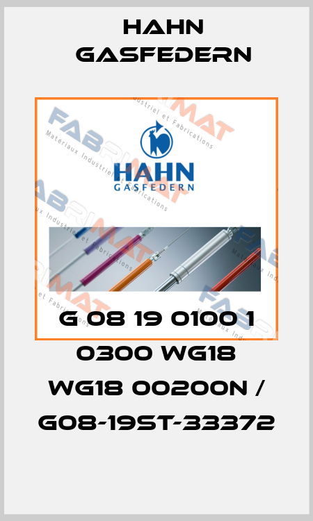 G 08 19 0100 1 0300 WG18 WG18 00200N / G08-19ST-33372 Hahn Gasfedern