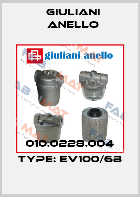 010.0228.004 Type: EV100/6B Giuliani Anello