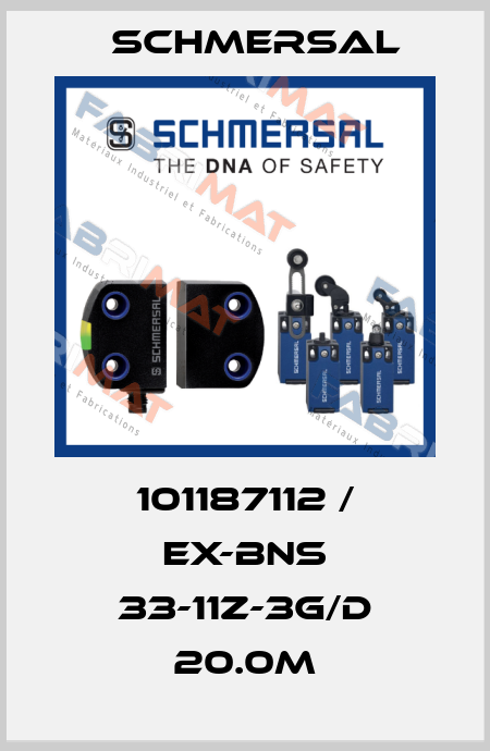 101187112 / EX-BNS 33-11Z-3G/D 20.0M Schmersal