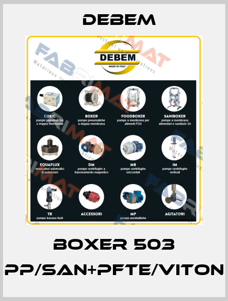 Boxer 503 PP/SAN+PFTE/Viton Debem