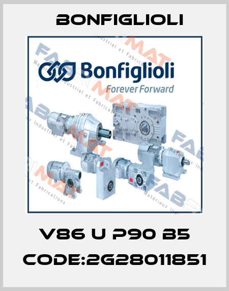 V86 U P90 B5 CODE:2G28011851 Bonfiglioli
