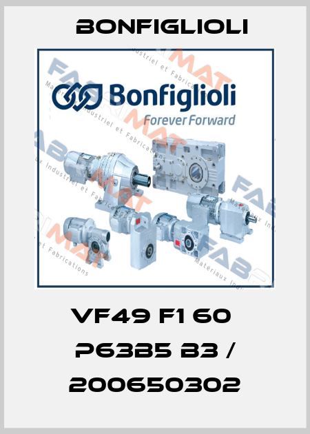 VF49 F1 60  P63B5 B3 / 200650302 Bonfiglioli
