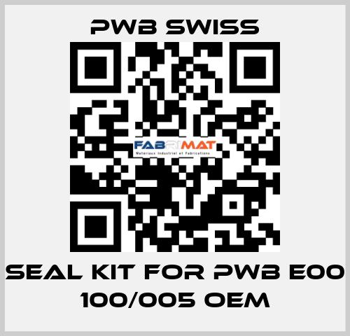 seal kit for PWB E00 100/005 OEM PWB Swiss