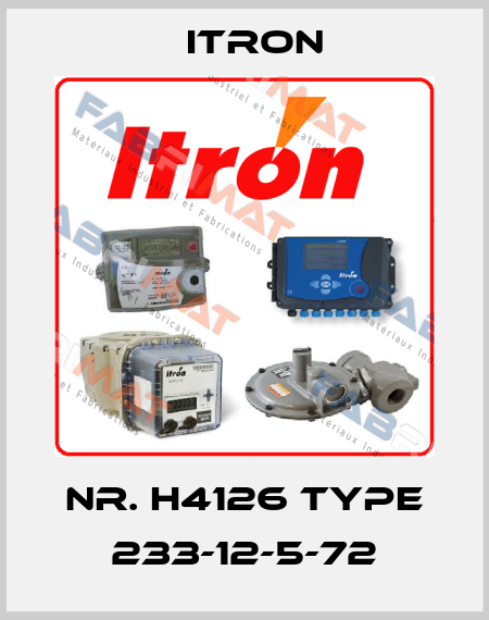 Nr. H4126 Type 233-12-5-72 Itron