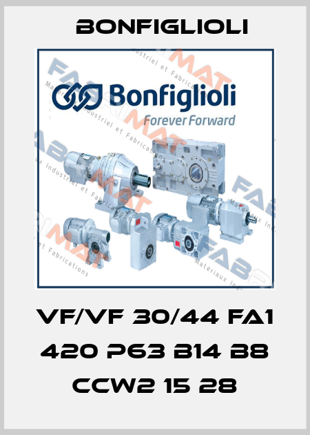 VF/VF 30/44 FA1 420 P63 B14 B8 CCW2 15 28 Bonfiglioli