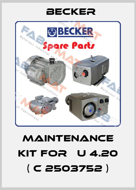 Maintenance Kit FOR 	U 4.20 ( C 2503752 ) Becker