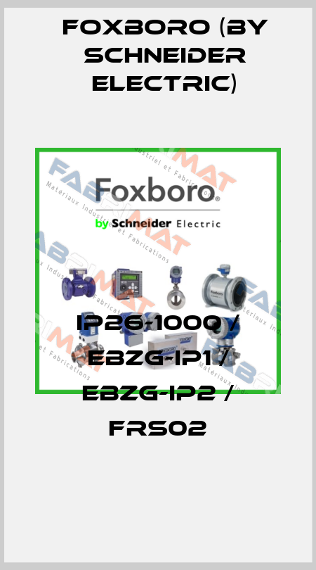 IP26-1000 / EBZG-IP1 / EBZG-IP2 / FRS02 Foxboro (by Schneider Electric)