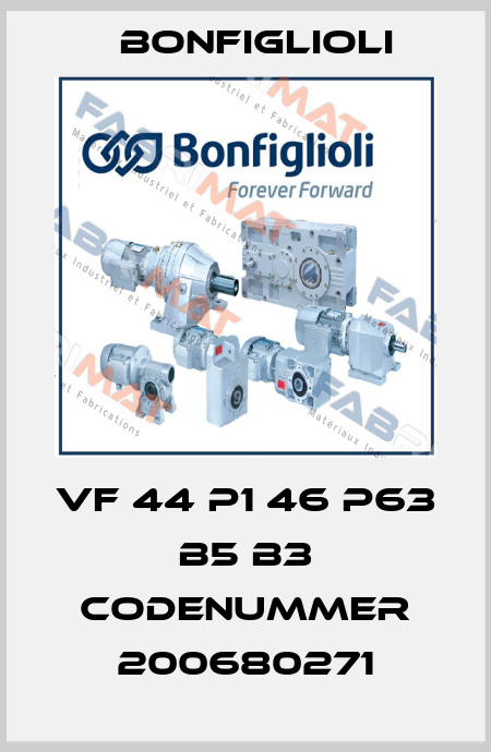 VF 44 P1 46 P63 B5 B3 CODENUMMER 200680271 Bonfiglioli