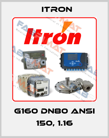 G160 DN80 ANSI 150, 1.16 Itron