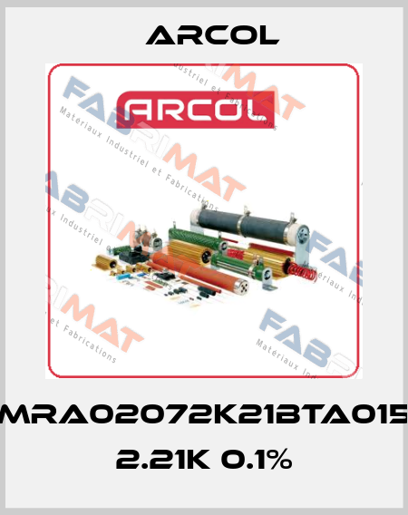 MRA02072K21BTA015 2.21K 0.1% Arcol
