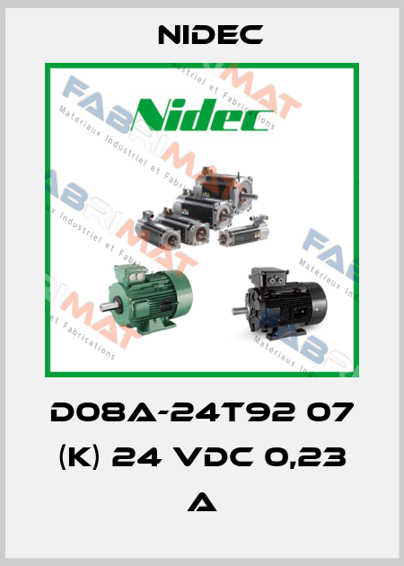 D08A-24T92 07 (K) 24 VDC 0,23 A Nidec
