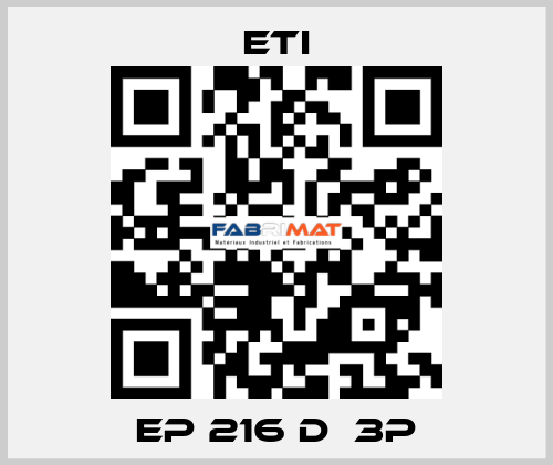 EP 216 D  3p Eti