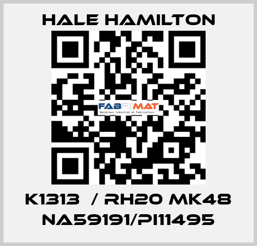 K1313  / RH20 MK48 NA59191/PI11495 HALE HAMILTON