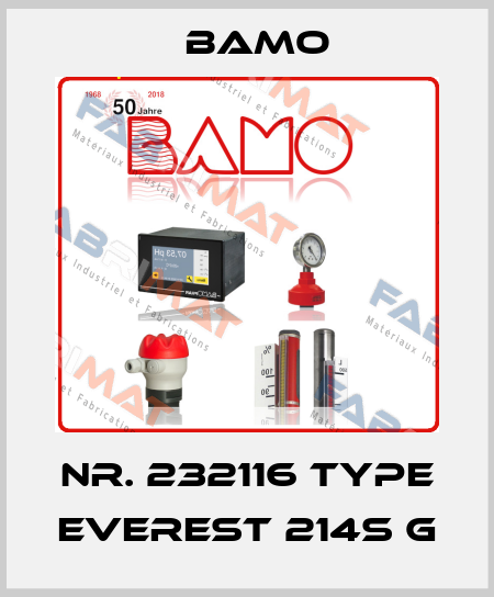 Nr. 232116 Type EVEREST 214S G Bamo