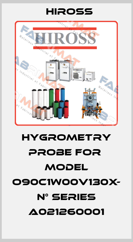 hygrometry probe for  model O90C1W00V130X- N° SERIES A021260001 Hiross