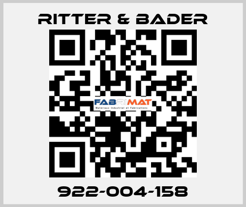 922-004-158 Ritter & Bader