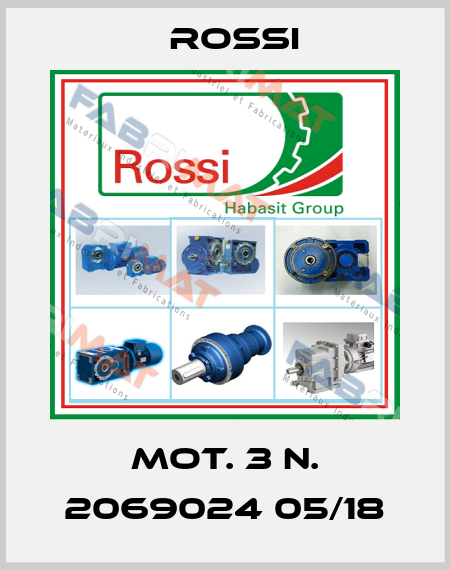 MOT. 3 N. 2069024 05/18 Rossi