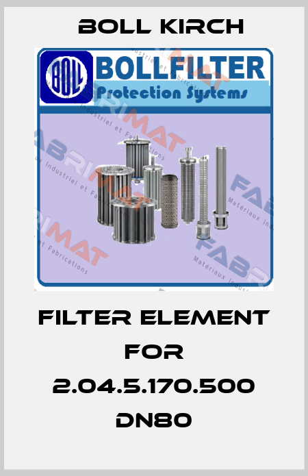 filter element for 2.04.5.170.500 DN80 Boll Kirch