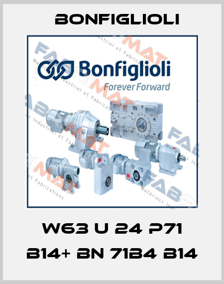 W63 U 24 P71 B14+ BN 71B4 B14 Bonfiglioli