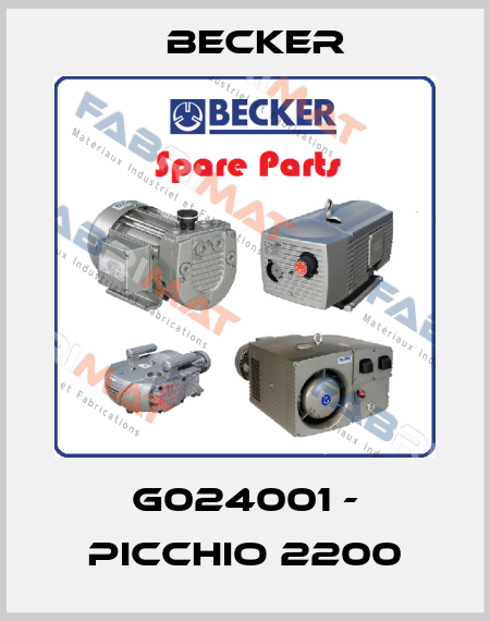 G024001 - PICCHIO 2200 Becker
