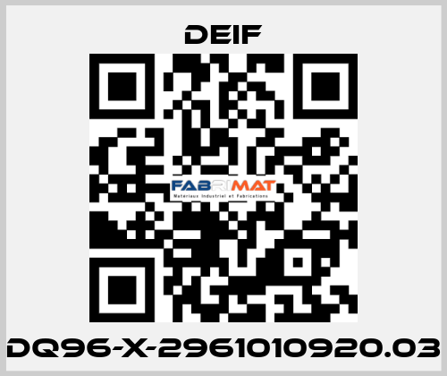 DQ96-X-2961010920.03 Deif