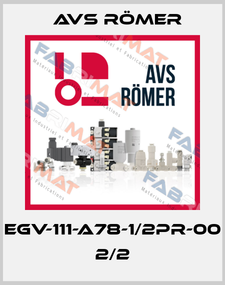 EGV-111-A78-1/2PR-00 2/2 Avs Römer