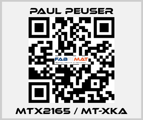 MTX2165 / MT-XKA PAUL PEUSER