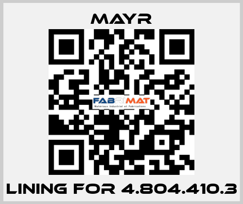 lining for 4.804.410.3 Mayr