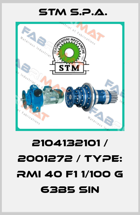 2104132101 / 2001272 / Type: RMI 40 F1 1/100 G 63B5 SIN STM S.P.A.