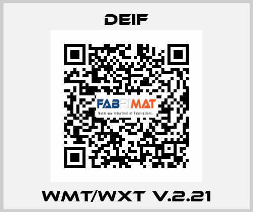 WMT/WXT v.2.21 Deif
