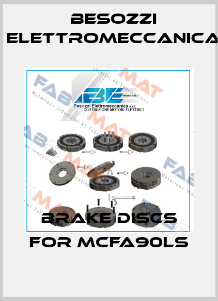 brake discs for MCFA90LS Besozzi Elettromeccanica