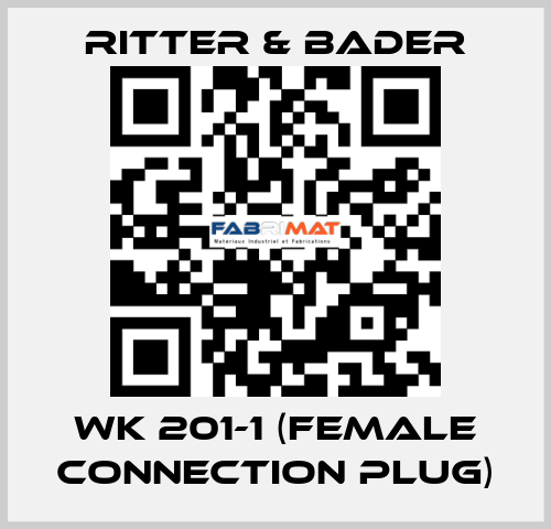 WK 201-1 (female connection plug) Ritter & Bader