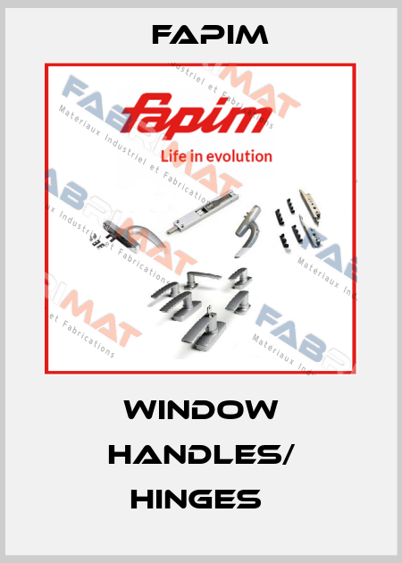 WINDOW HANDLES/ HINGES  Fapim