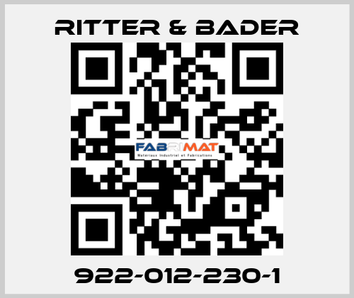 922-012-230-1 Ritter & Bader