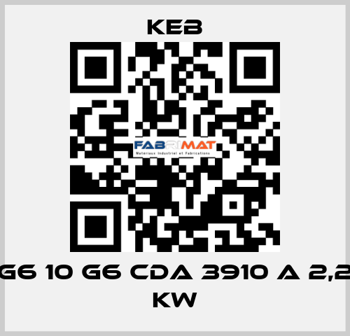 G6 10 G6 CDA 3910 A 2,2 KW KEB