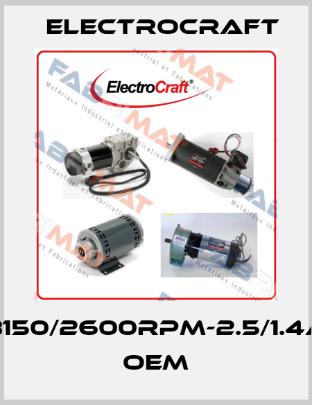 3150/2600RPM-2.5/1.4A   OEM ElectroCraft