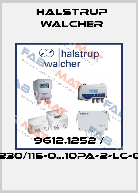 9612.1252 / P26-1-230/115-0...10Pa-2-LC-0-0-S-0 Halstrup Walcher