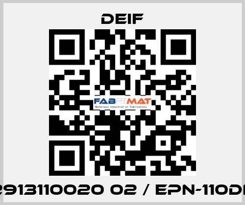 2913110020 02 / EPN-110DN Deif