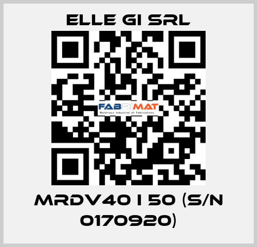 MRDV40 I 50 (s/n 0170920) ELLE GI SRL