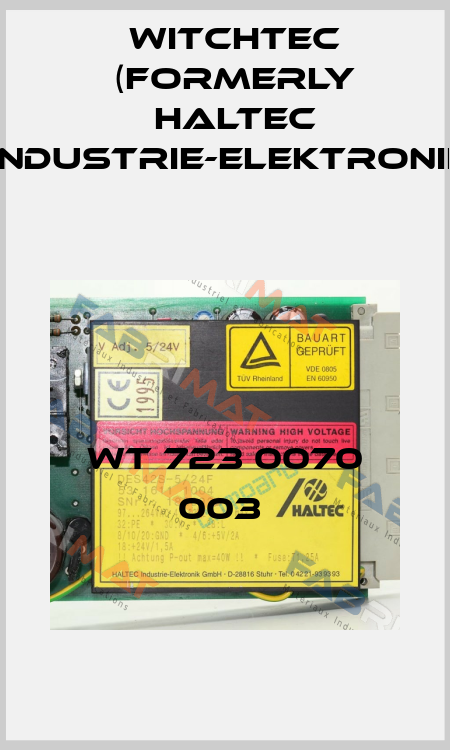 WT 723 0070 003  Witchtec (formerly HALTEC Industrie-Elektronik)