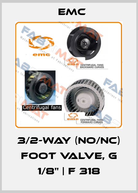 3/2-way (NO/NC) foot valve, G 1/8" | F 318 Emc