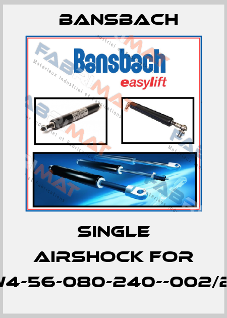 single airshock for W4W4-56-080-240--002/225N Bansbach