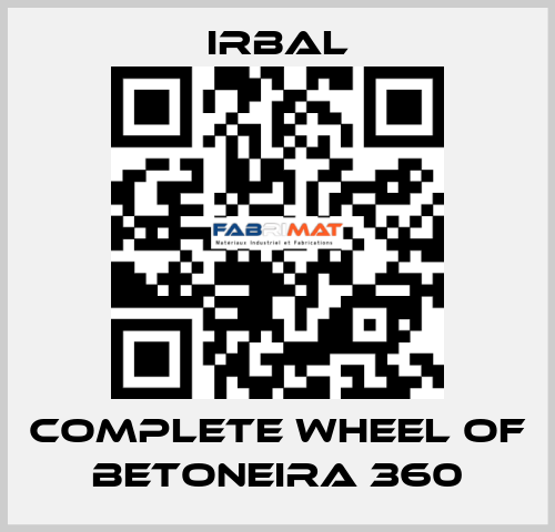 complete wheel of BETONEIRA 360 irbal