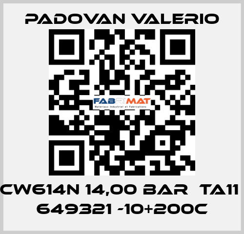 CW614N 14,00 BAR  TA11  649321 -10+200C PADOVAN VALERIO