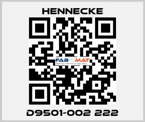 D9501-002 222 Hennecke