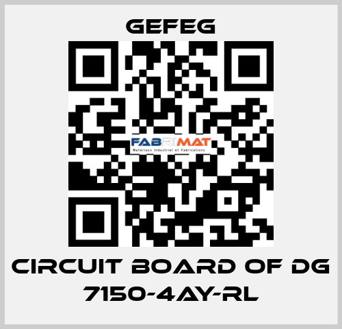 circuit board of Dg 7150-4AY-RL Gefeg
