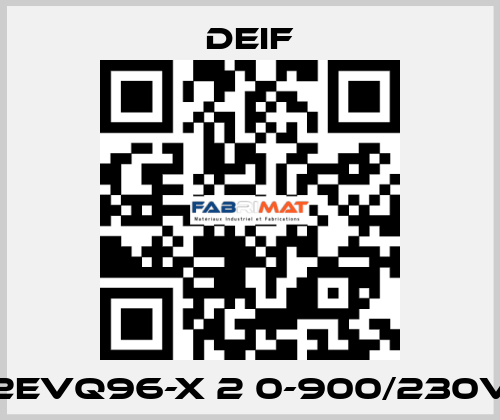 2EVQ96-X 2 0-900/230v Deif