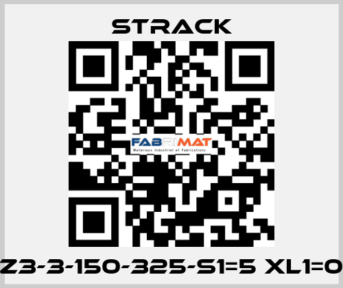 Z3-3-150-325-S1=5 XL1=0 Strack