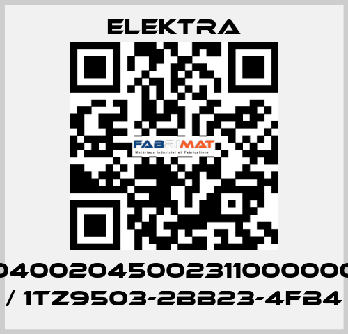 04002045002311000000 / 1TZ9503-2BB23-4FB4 ELEKTRA