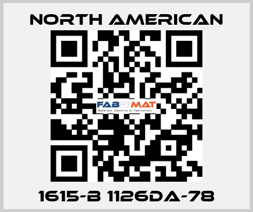 1615-B 1126DA-78 NORTH AMERICAN
